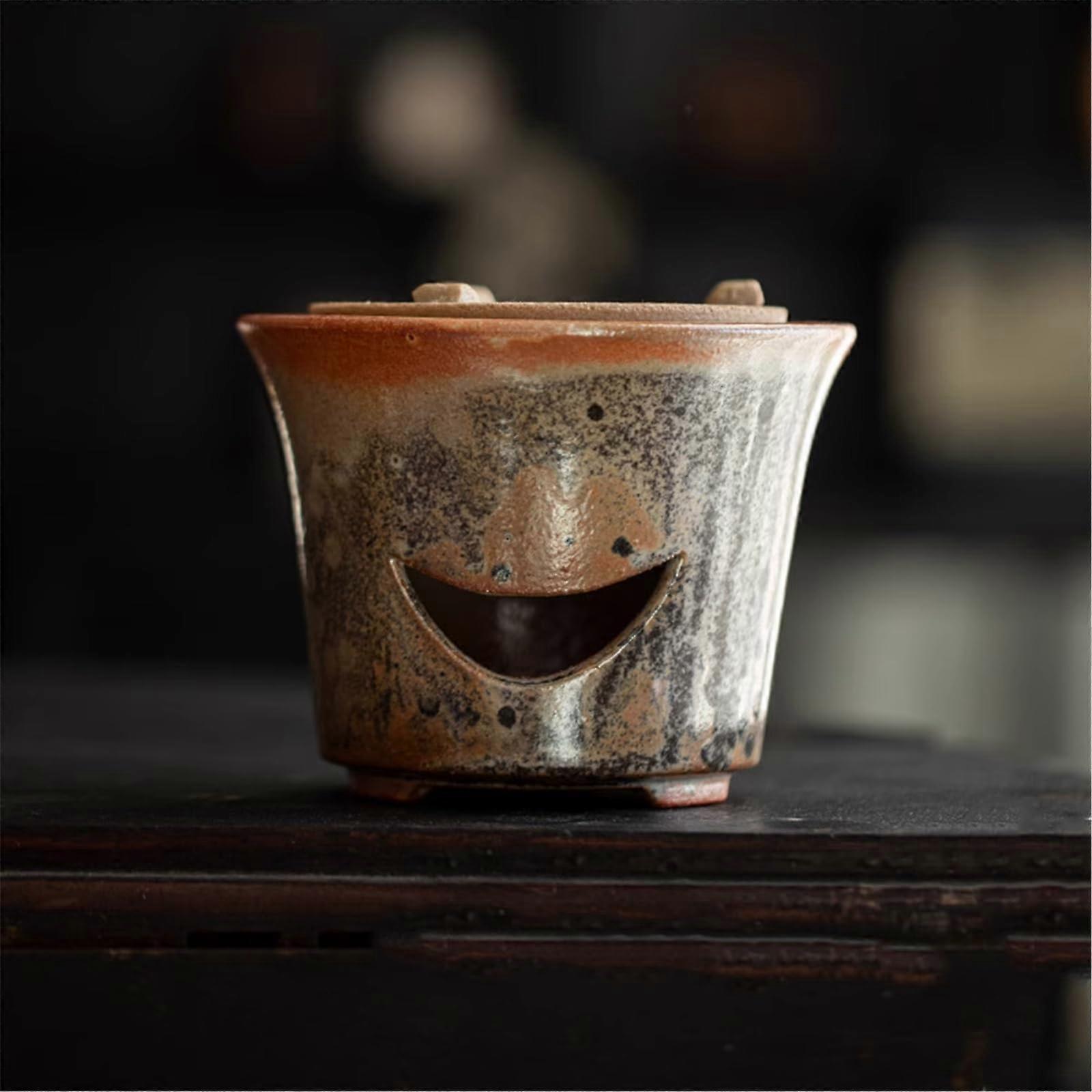 Vintage Ceramic Tea Kettle with HeatResistant Design and Large Capacity for Tea Brewing