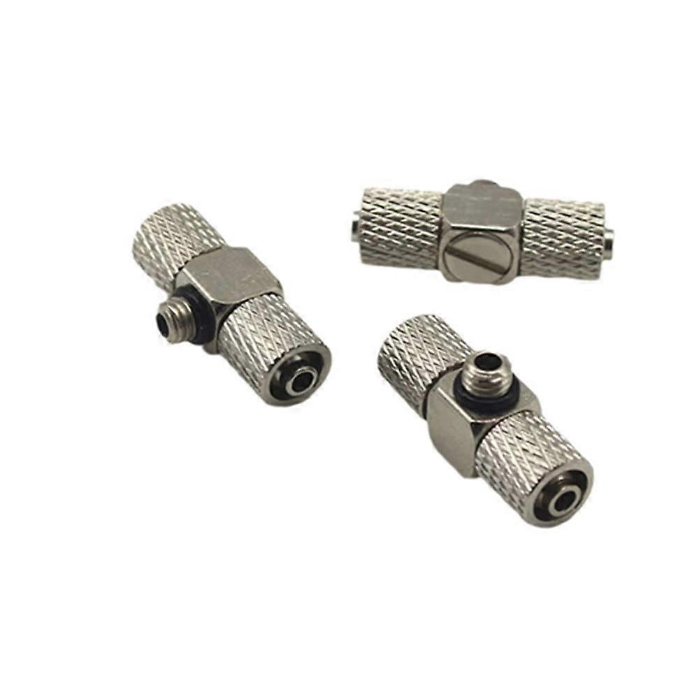 5PCS Pneumatic Quick Connector 4mm Hose to M5 Copper Micro Fitting Fast PushtoConnect