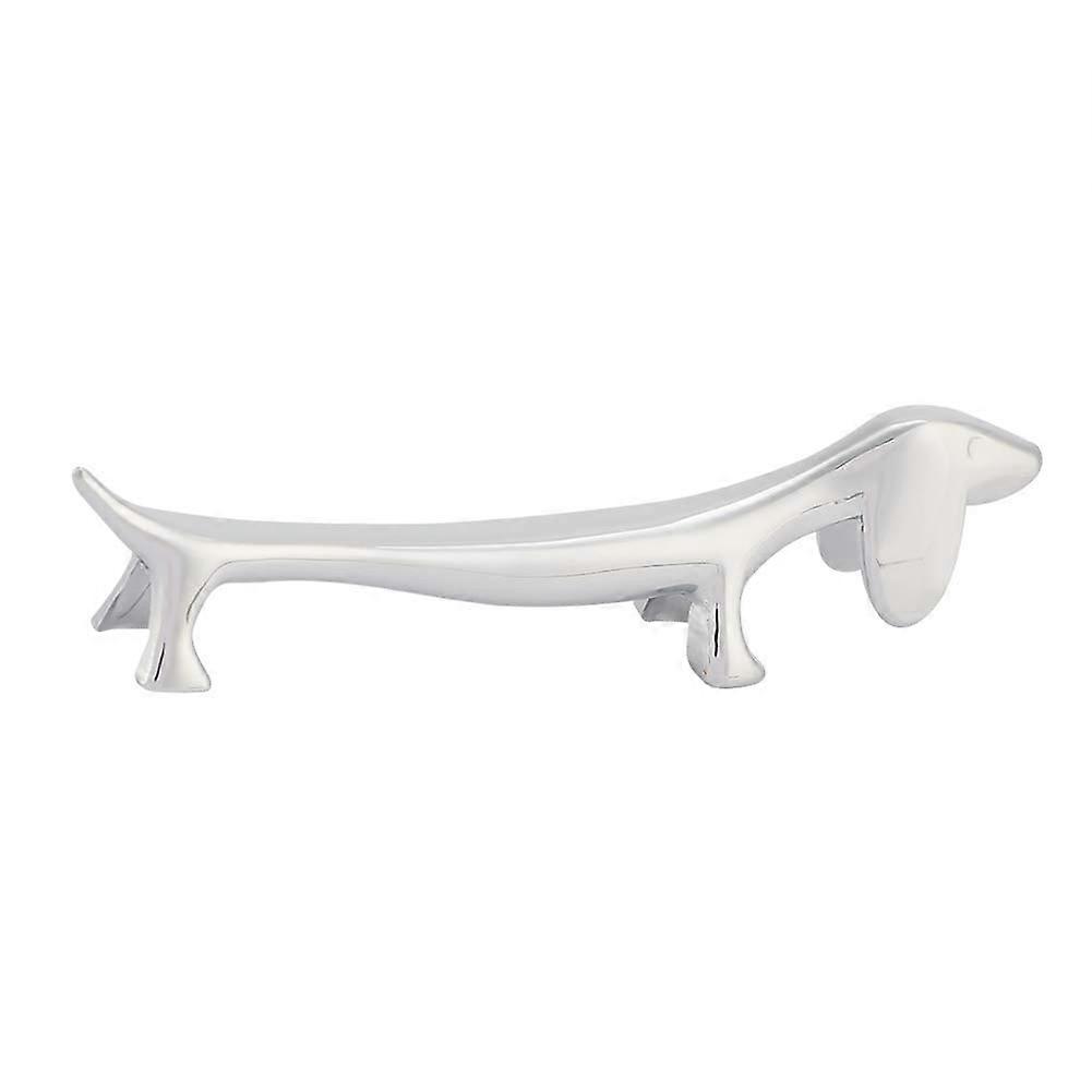 Chopstick Rest Durable Zinc Alloy Holder with Charming Dog Pattern Elegant Table Decoration