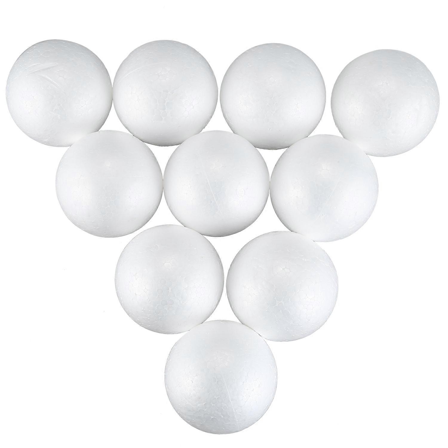 10 x Polystyrene Foam Ball Sphere 10cm---White