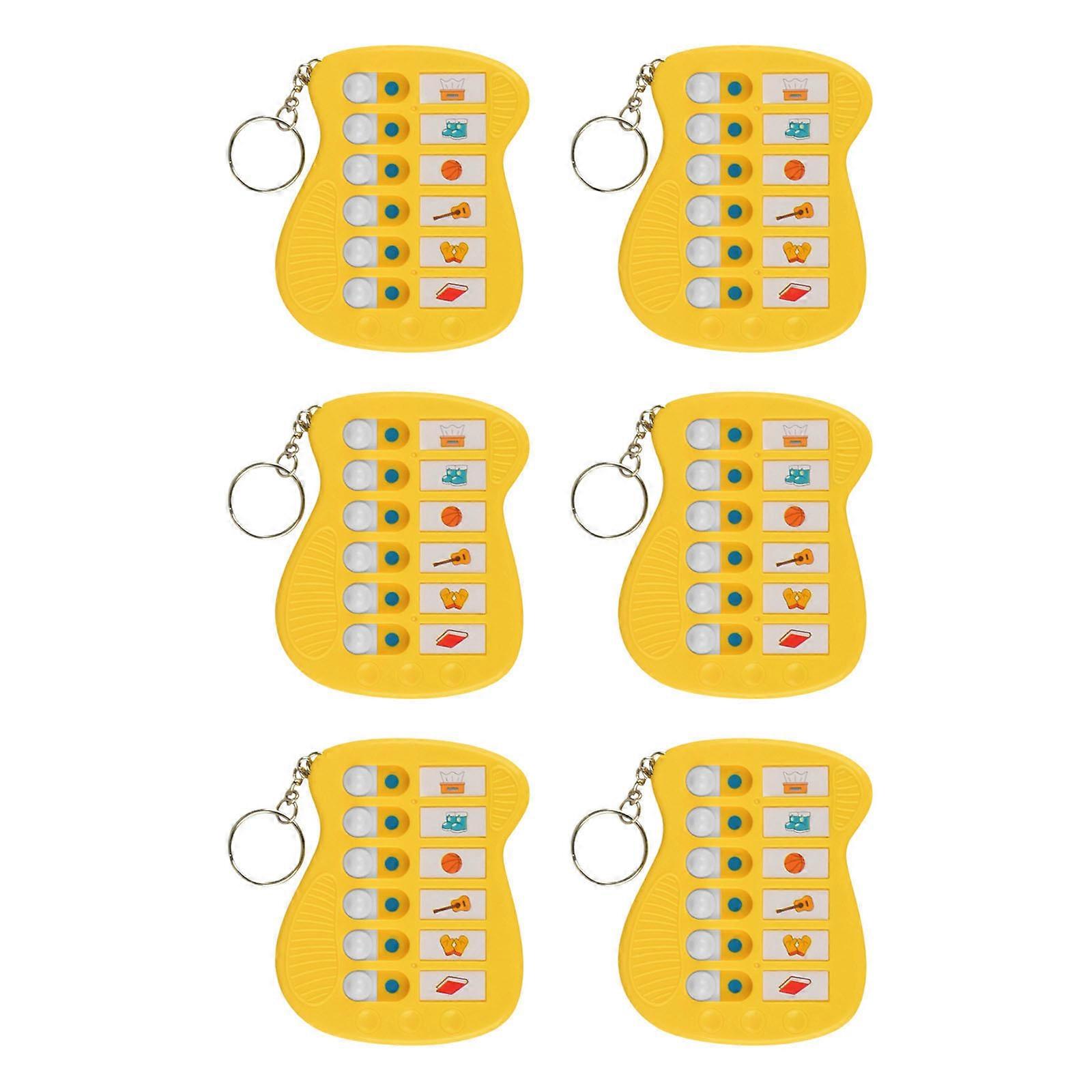 6PCS Small Children's Checklist Planner Boards For Students Task Management Tool With Fun Visual Design  Yellow