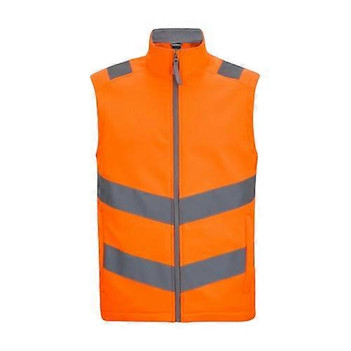 Regatta Mens Pro Contract Ablaze Soft Full Zip Hi-Vis Vest