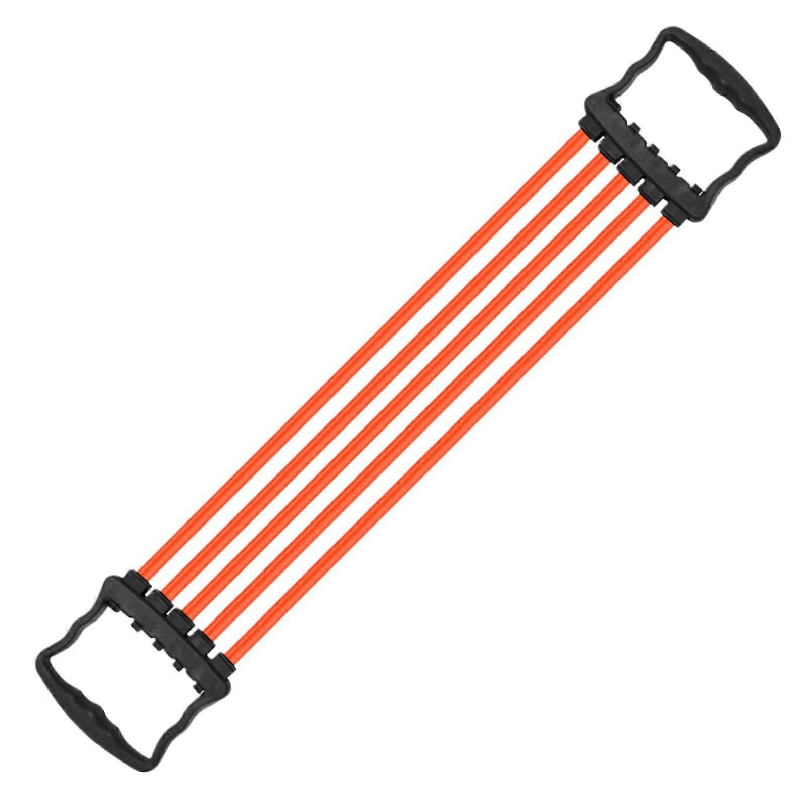 Adjustable Chest Expander with Removable Ropes for Upper Body Strength Training – Red