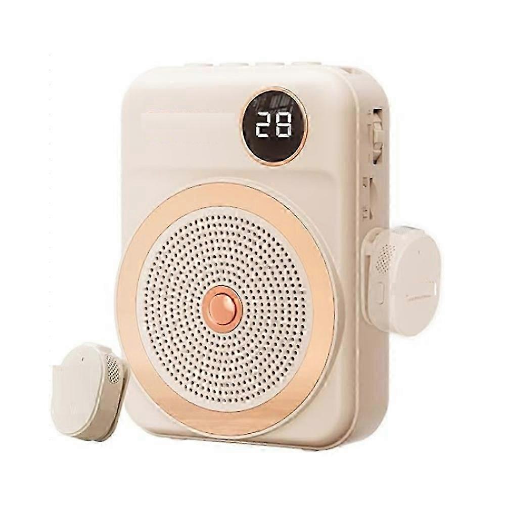 Voice Amplifier for Teachers with Wireless Lavalier Lapel Microphone Portable Bluetooth Microphone & Speaker