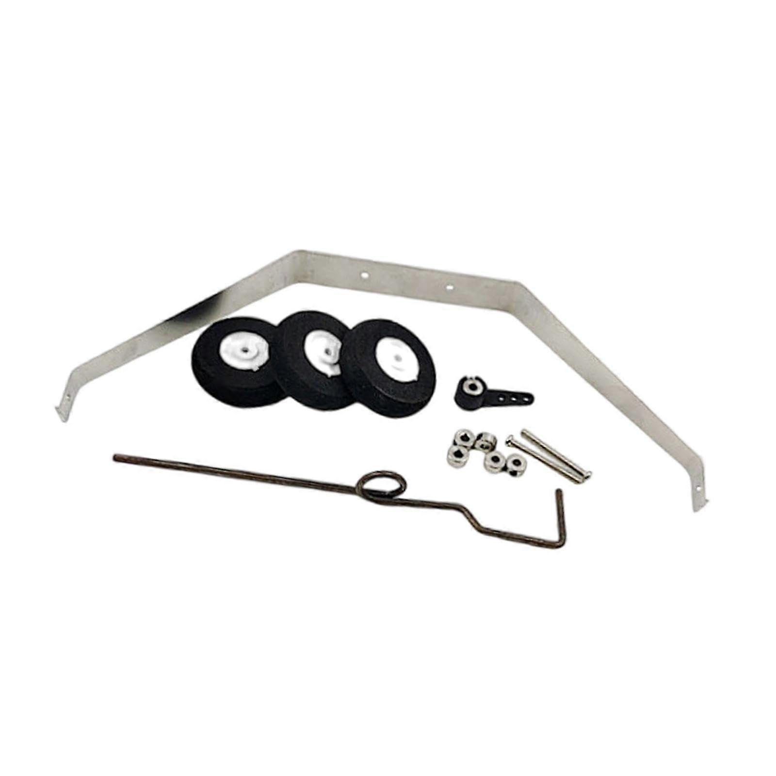 RC Landing Gear Set with Impact Absorption for Electric Model Airplanes and Quick Replacement
