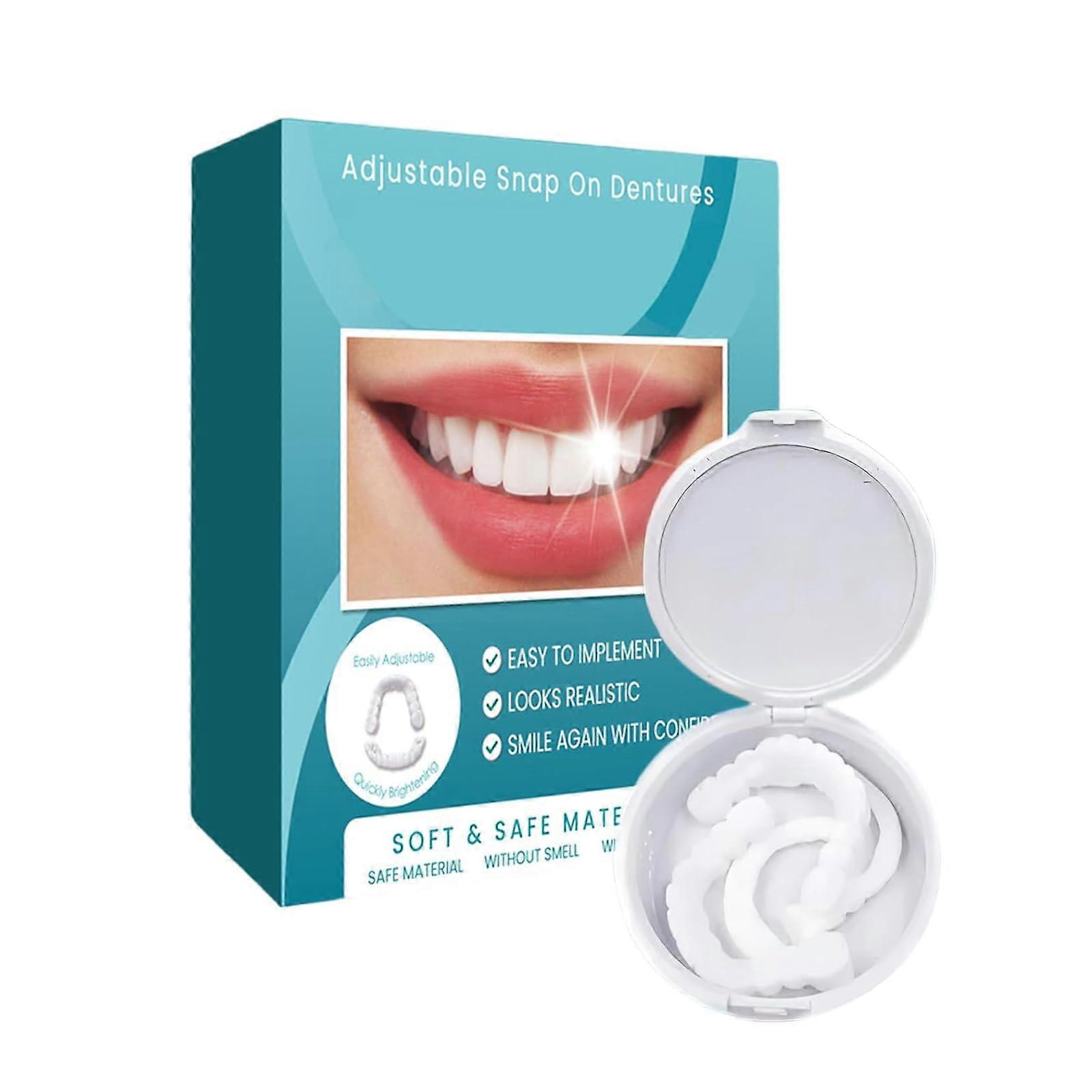 Removable Veneers for Upper and Lower Jaws Adjustable Fit Instant Smile for Adults