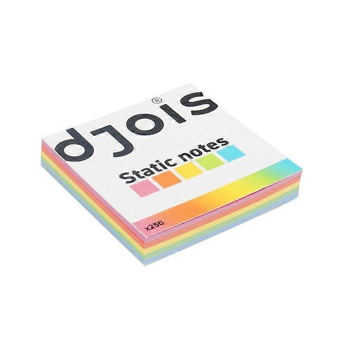 Pack of 250 Repositionable Electrostatic Notes Assorted 75 x 75 mm