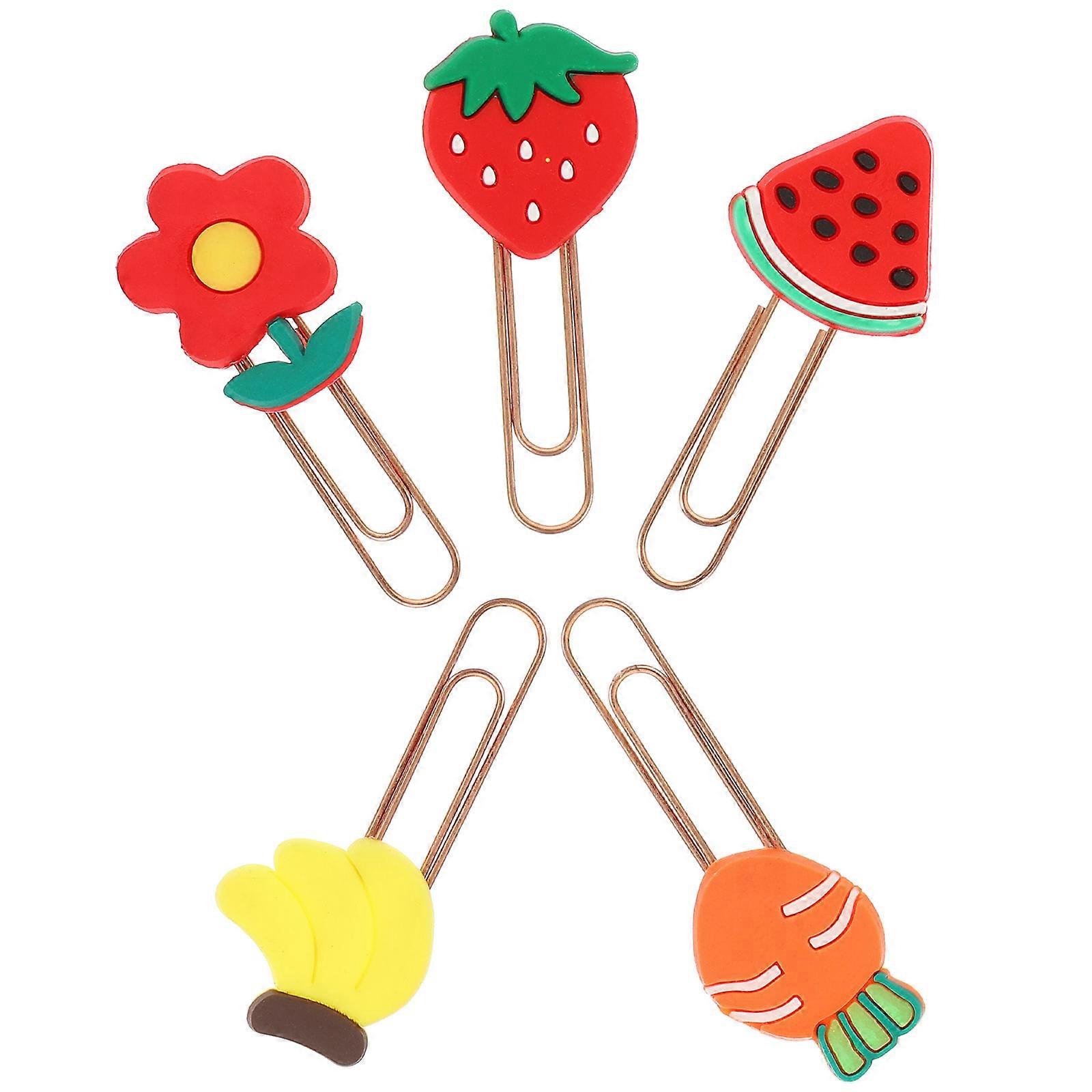 Creative Paper Clips 20Pcs for Holding Use Decorative Colored File Clips