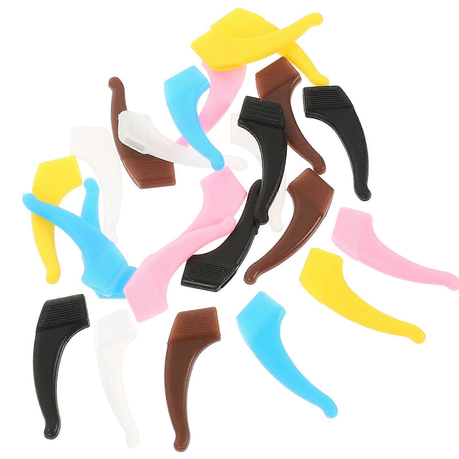 Glasses Ear Grip Silicone Ear Hooks for Glasses Use 24Pcs Assorted Color