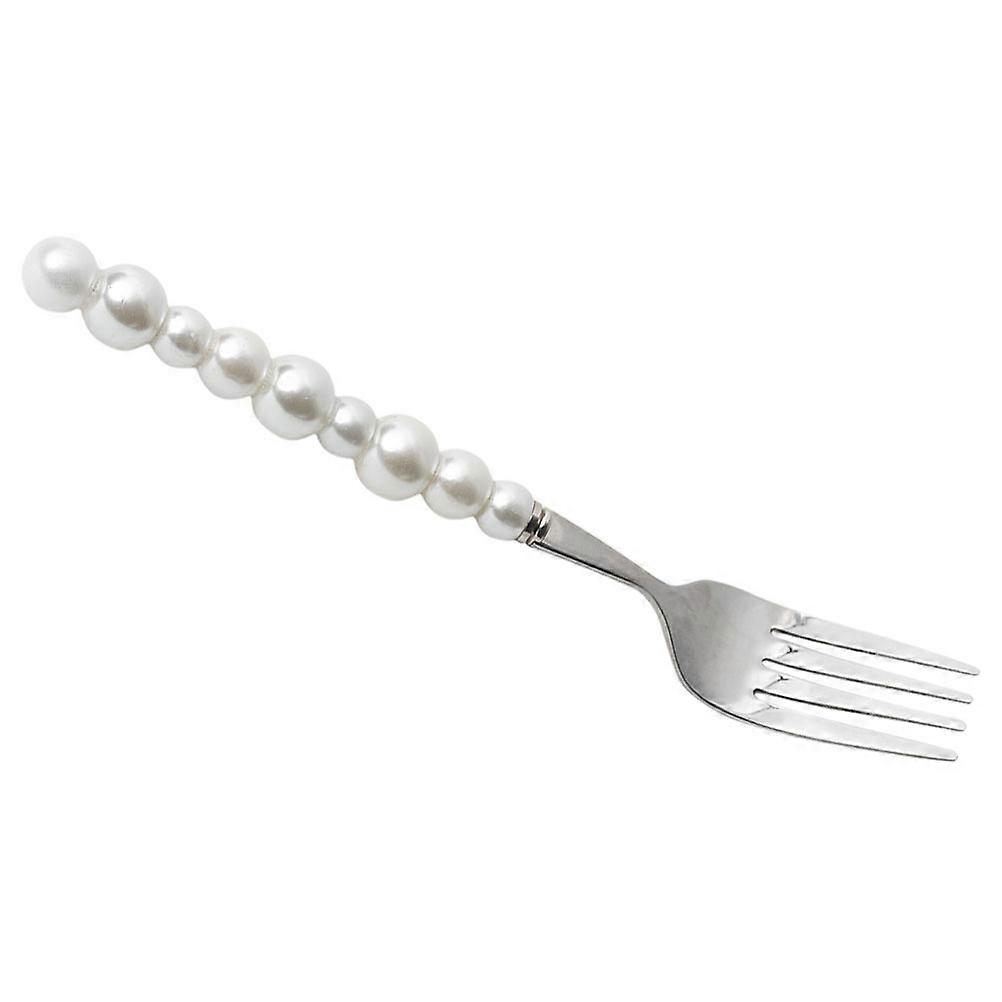 Pearl Handle Western Dinnerware for Home Silver Metal Flatware Set