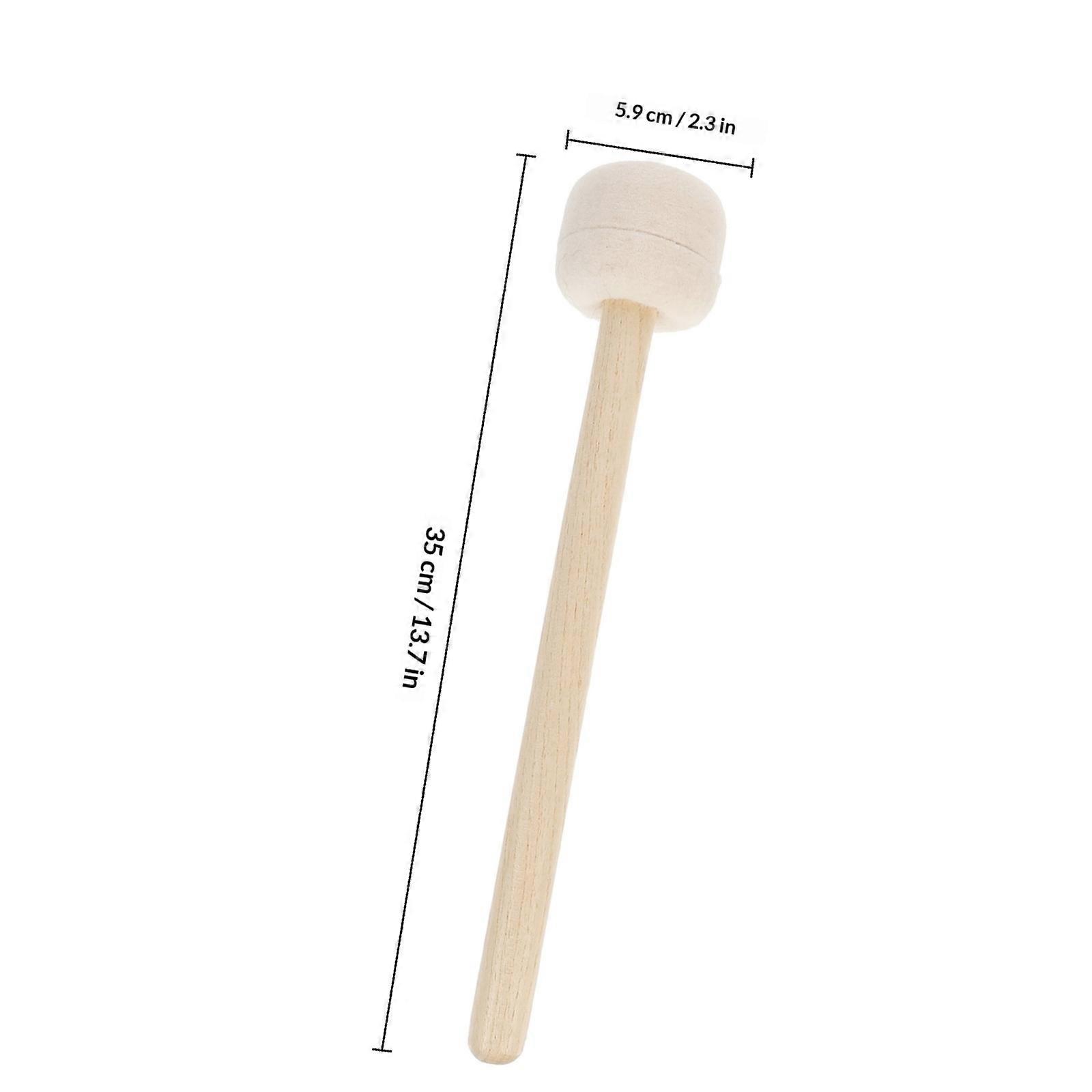 Percussion Instrument Drum Mallets with Wood Handle for Drum 2Pcs