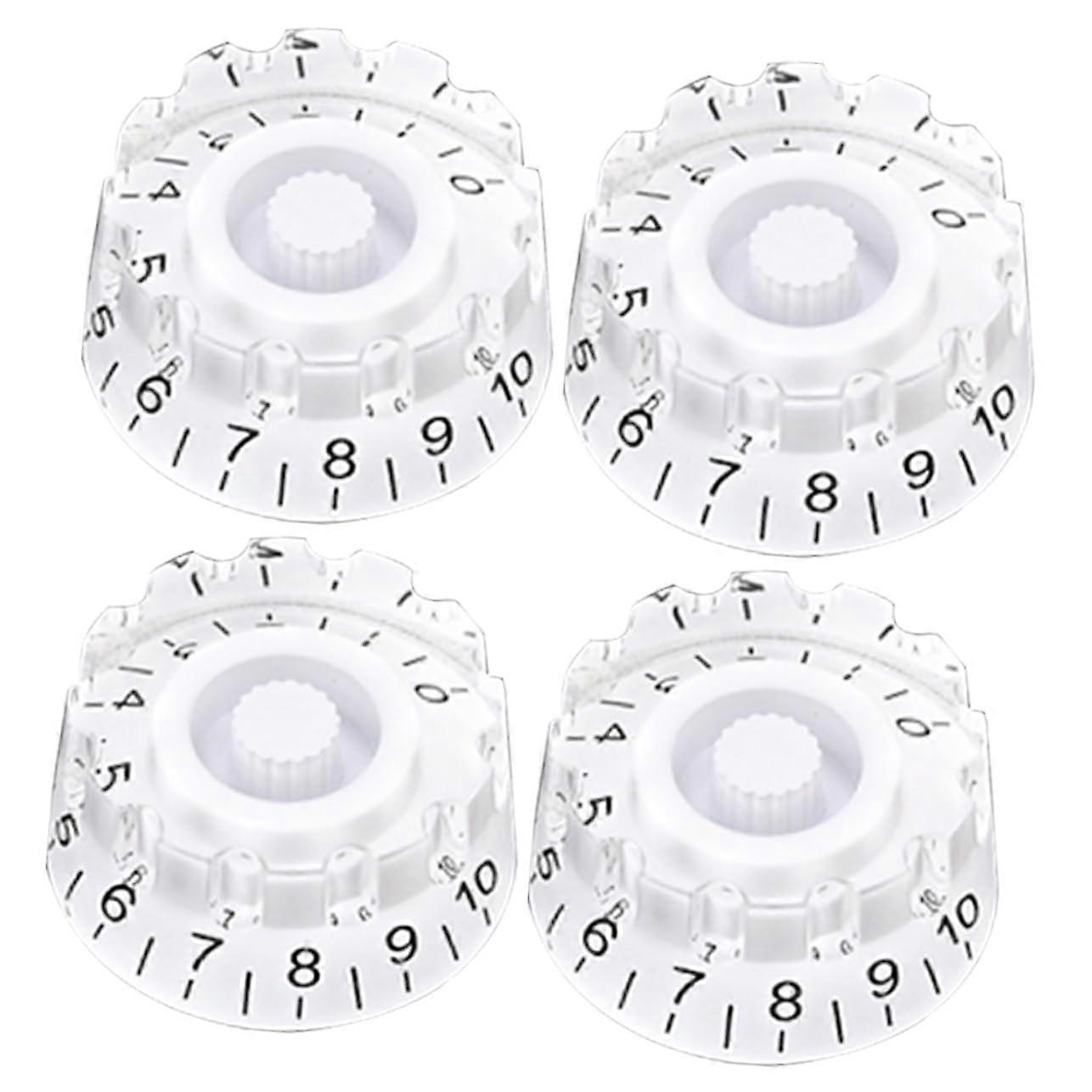 4pcs Guitar Volume Knobs with Precise Control, Durable Replacement Caps for Electric and Bass Guitar