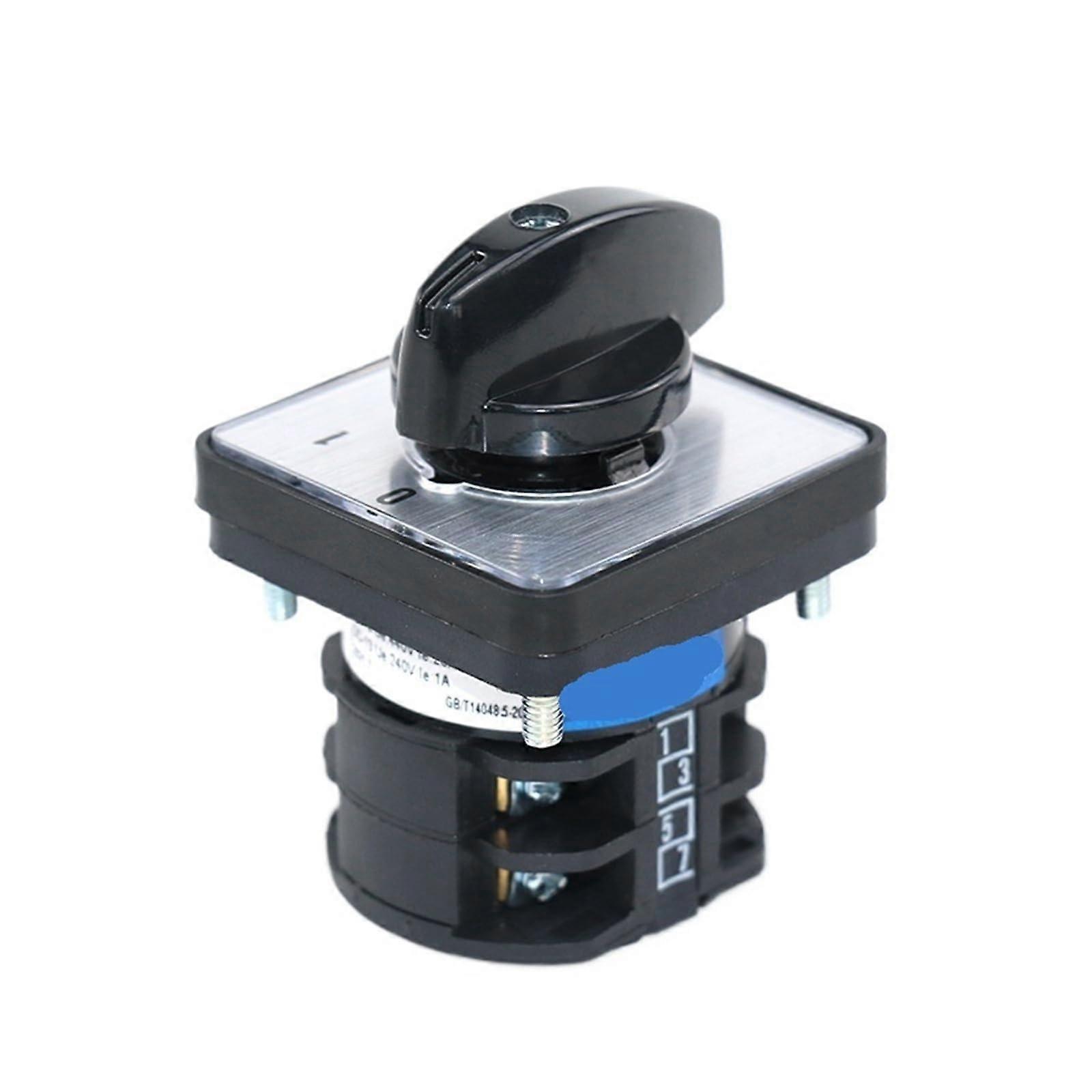 2 Position 660V 10A Changeover Switch, 2P Rotary Cam Switch for Universal Conversion Panel Mount