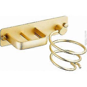 Wandhalterung für Haartrockner und Glätteisen mit Kabelorganisator GoldGOOD