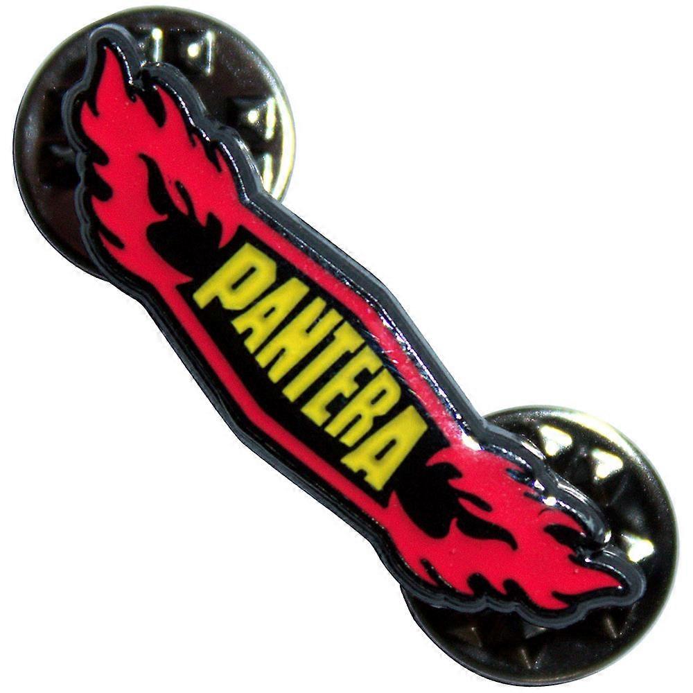 Pantera Flames Band Logo Pin Badge