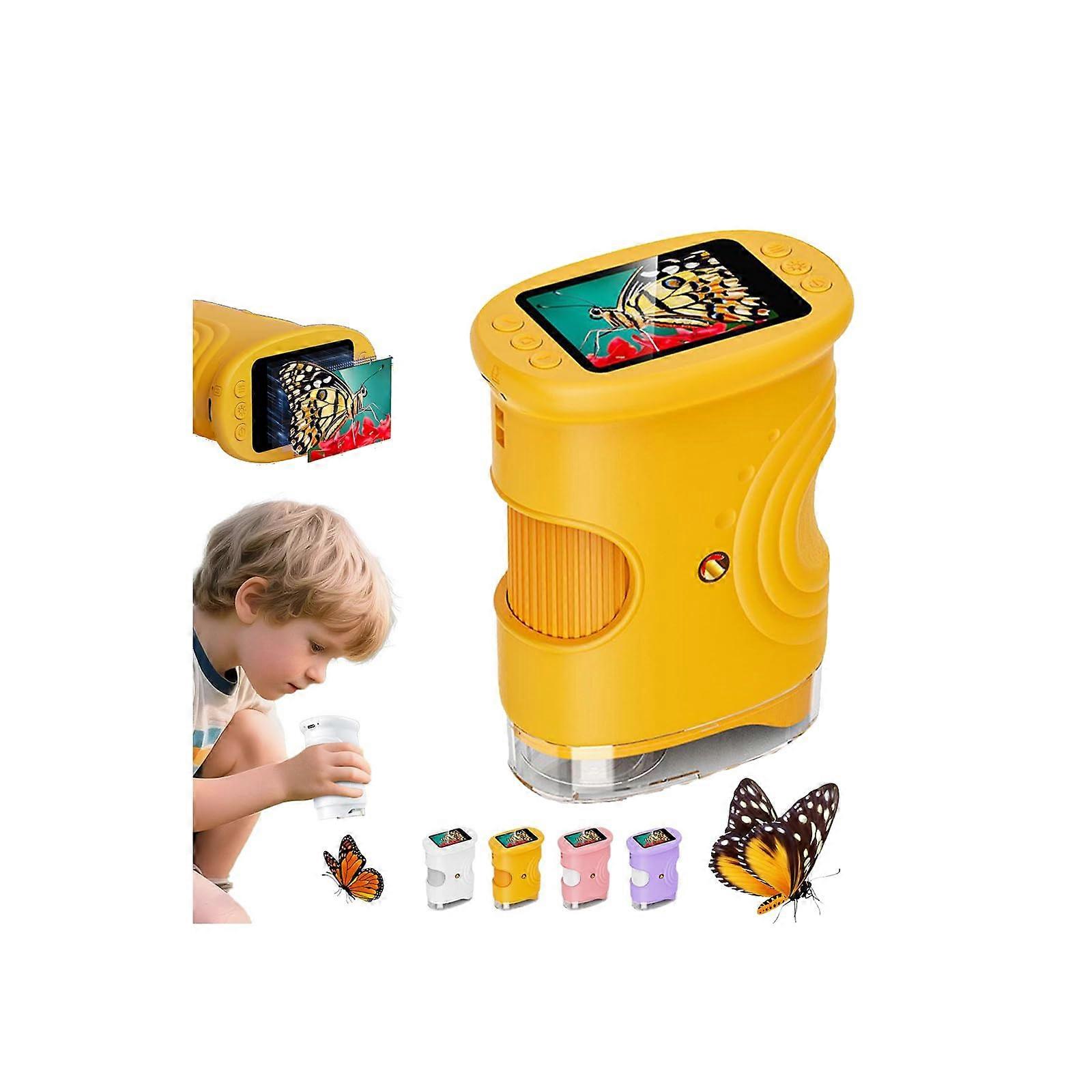 Handheld Digital Microscope 1000X with 2.0' 4K Display, PocketSized for Home School Lab