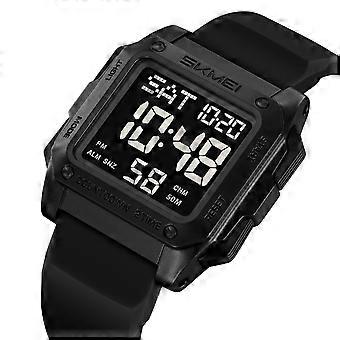 Robuste Herren-Digitaluhr für Outdoor-Sportarten, wasserdicht mit Leuchtanzeige, Alarm und Stoppuhr für Wandern, Camping, Laufen und Schwimmen