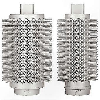 Volumegevende ronde borstelopzetstukken, compatibel met de Shark Flex Style HD400-serie, twee maten voor styling en volumetoevoeging.