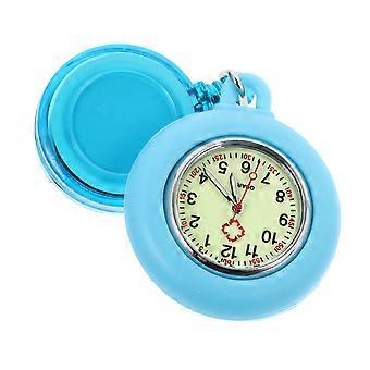Blue Quartz Nurse Clip-on Watch for Nurse Use with Luminous Feature