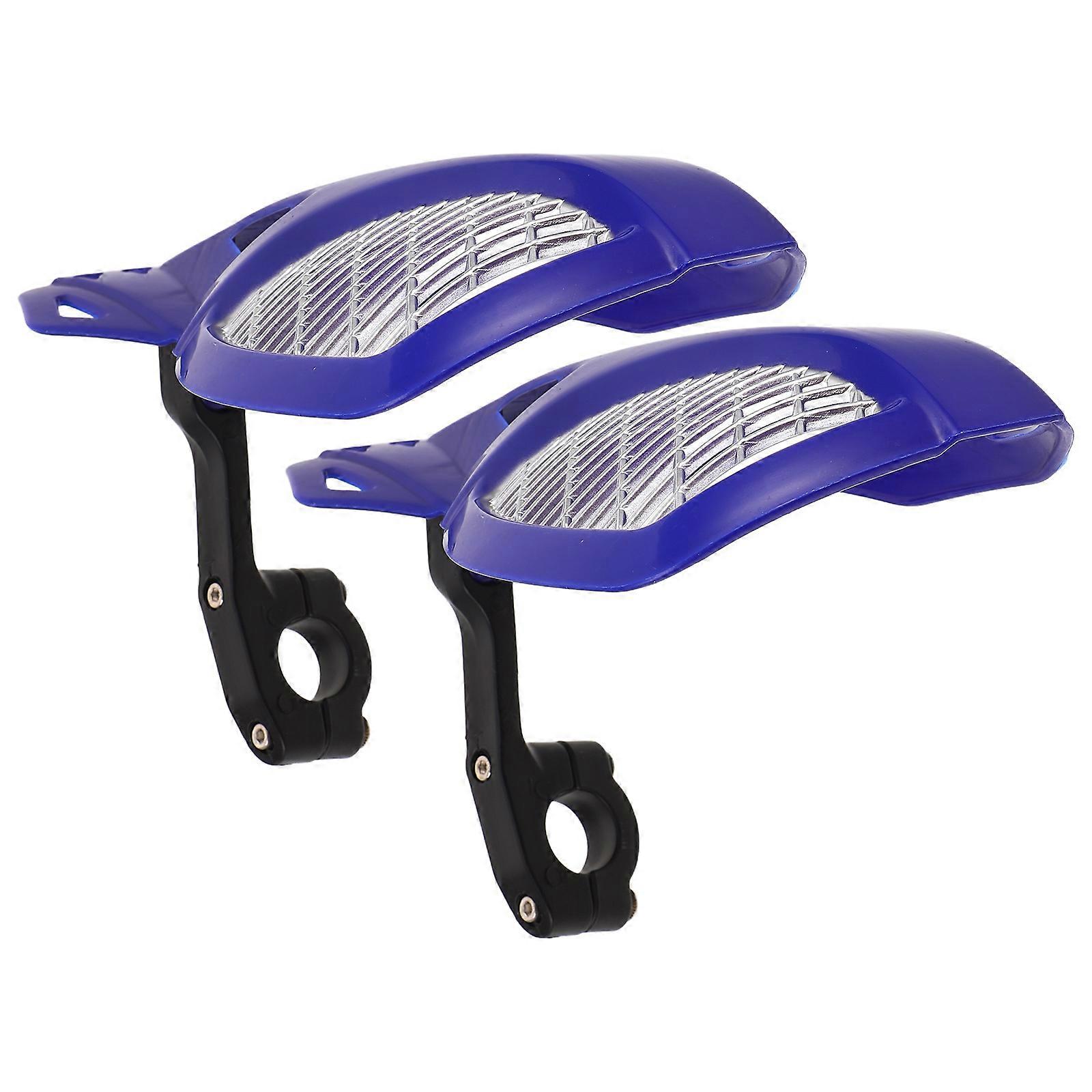 Motorcycle Handlebar Windshield Protector for Cold Wind Blocking 1Pair Blue