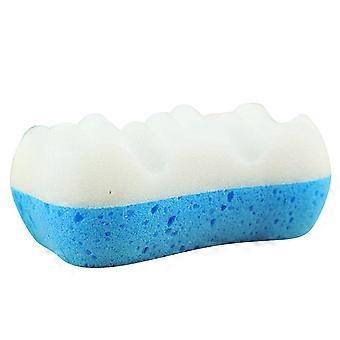 Esponja de baño suave para el cuidado diario de la piel, exfoliante corporal de esponja natural con diseño de superficie convexa y cóncava para una exfoliación suave, reutilizable y duradera.