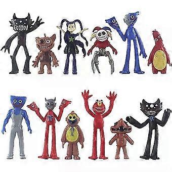 6/12pcs New Poppy Playtime 5 Figure Model Peripheral Ornament Fans Birthday Gift Figure Toys