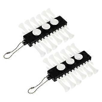 Plastic Tee Holders Golf Tee Holding Accessories for Golfer 4Pcs Set