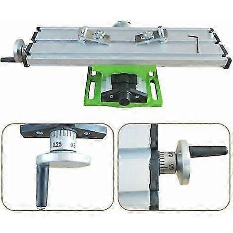 Mini Milling Machine, Multifunctional Adjustable Cross Drill Table, Mini Milling Table, Drill Sliding Table Composed of Milling Machine compatible wit