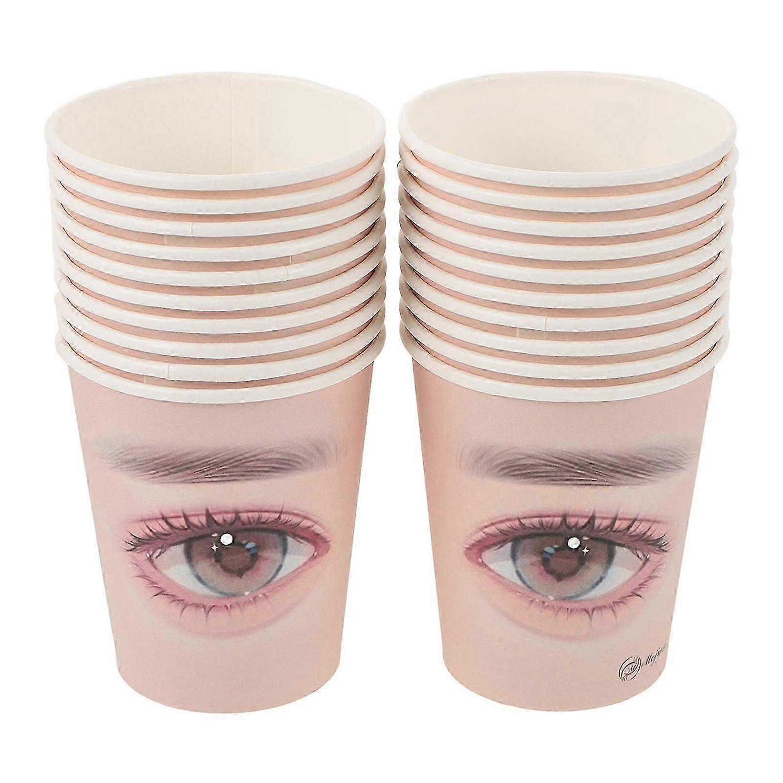 Practice Lashes Paper Cups Eyelash Extensions Training Cups 20Pcs Pack