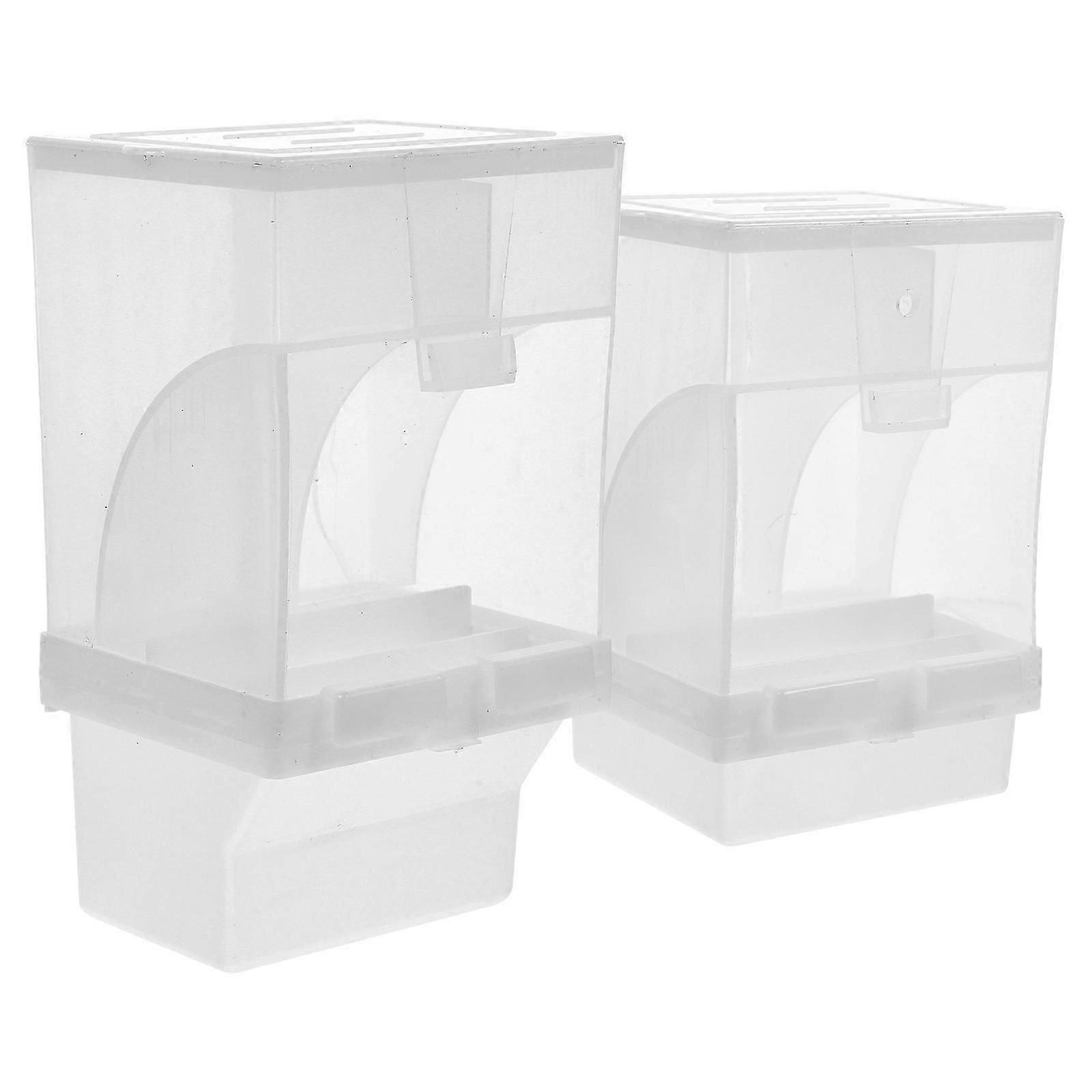 Automatic Bird Feeding Cups 2Pcs, Hook and Screw Style, Durable