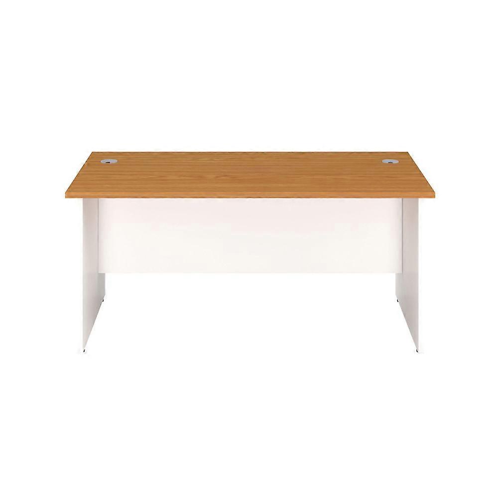 Jemini Rectangular Panel End Desk 1400x800x730mm Nova Oak KF804727