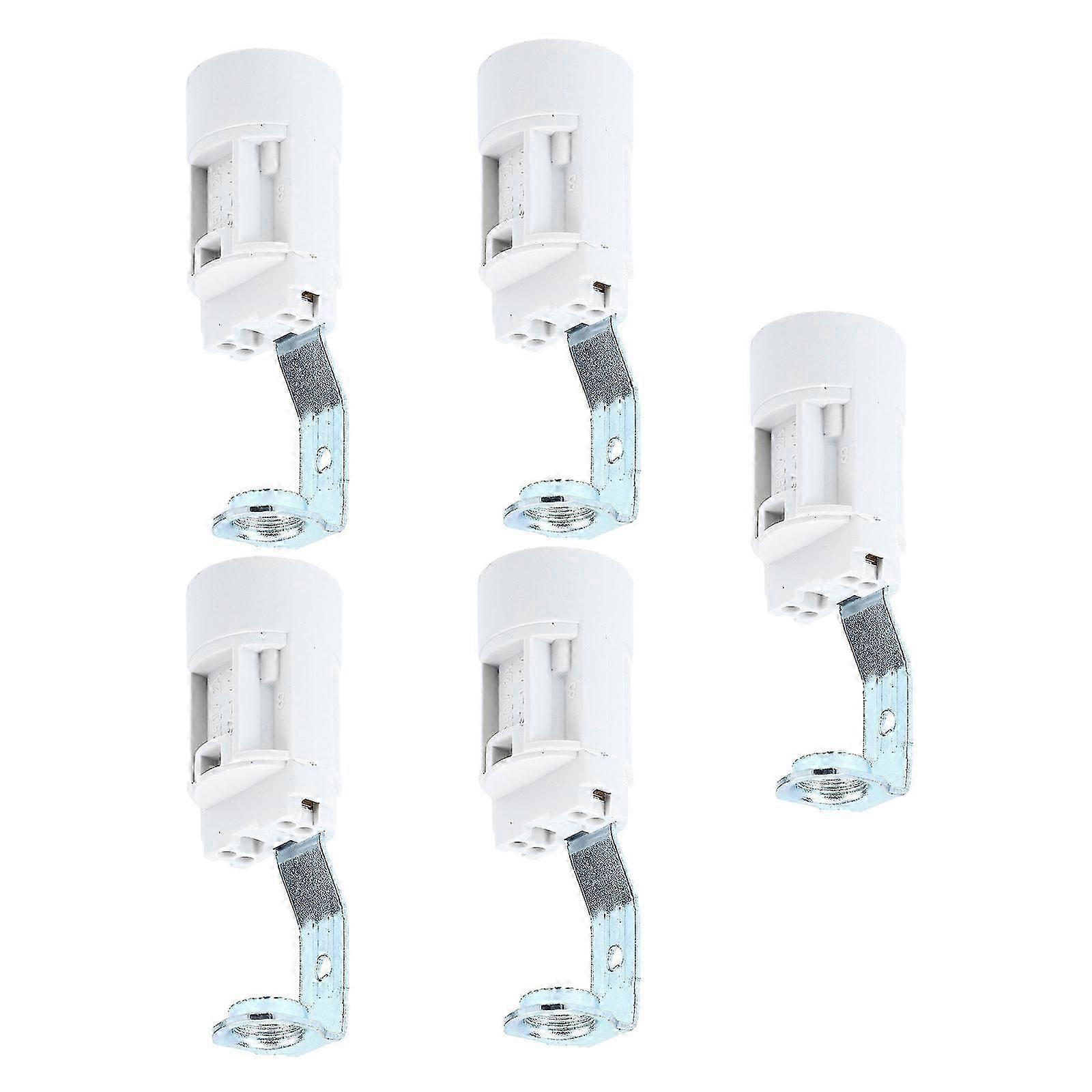 E14 Candle Lamp Holder Light Bulb Socket Durable Replacement for Home 5Pcs