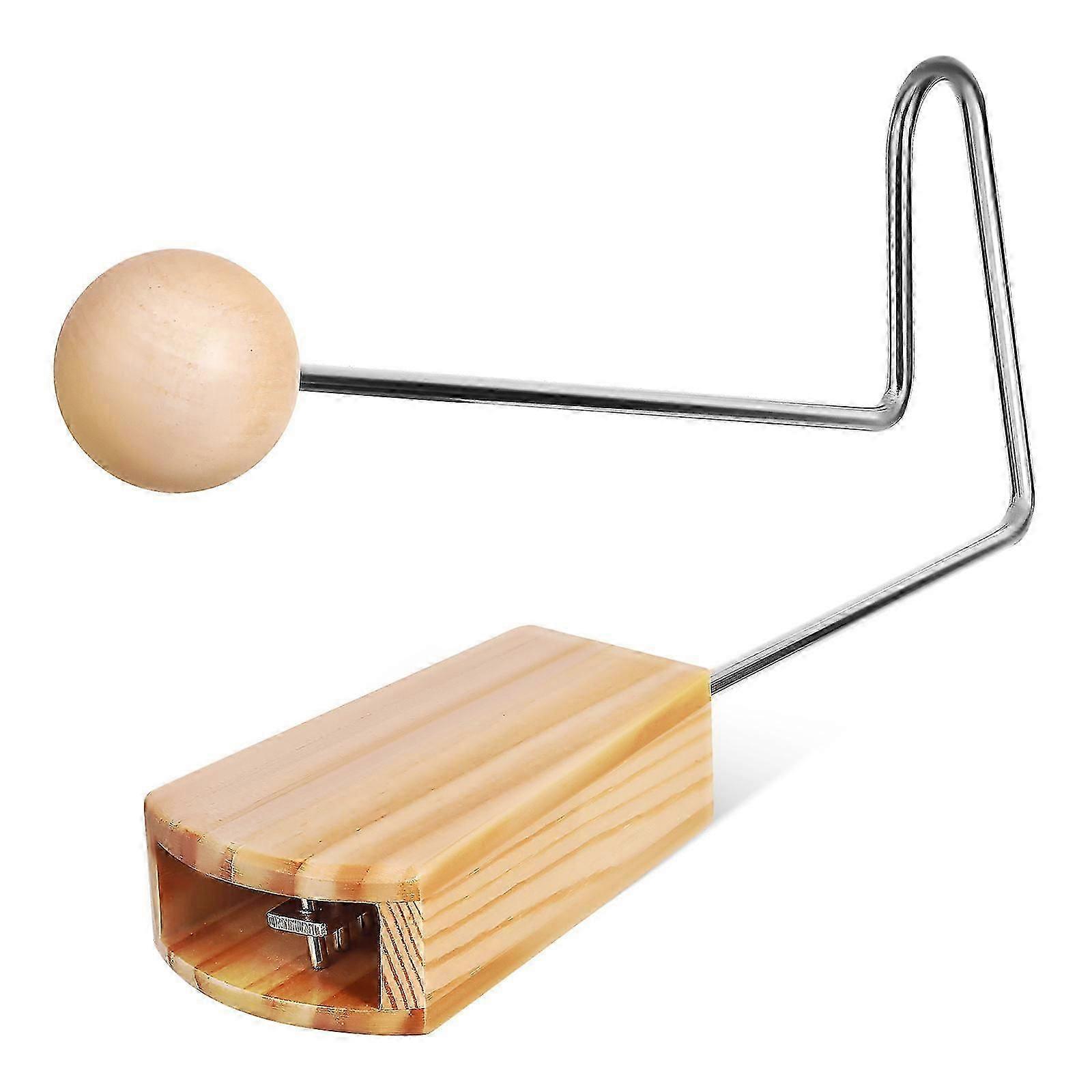 Wooden Vibraslap 2Pcs - Distinct Rhythmic Sound for Beginners & Professionals, Rectangular Shape