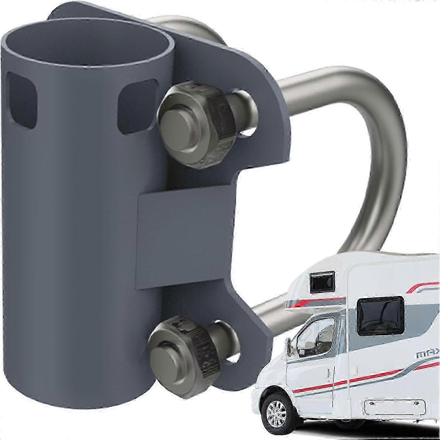 Mounting U-Bracket, U-Bolt Clamp Antenna Mount Bracket, Adjustable Heavy Steel