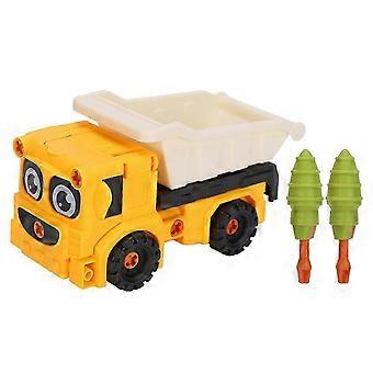 2 i 1 avtakbar Construction Vehicle Leker Sett DIY Engineering Deformasjon Kjøretøy Pedagogisk leketøy