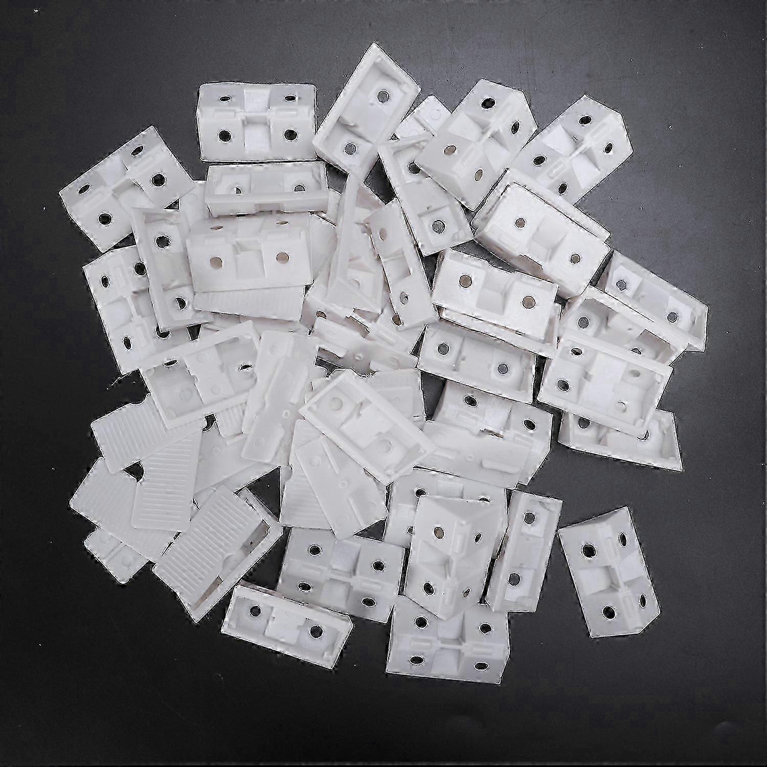 30pcs Shelf Cabinet 90 Degree Plastic Corner Braces Angle Brackets