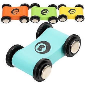 Mini Wood Car Toy for Kids 4Pcs Wooden Racing Car Model Set for Educational Fun