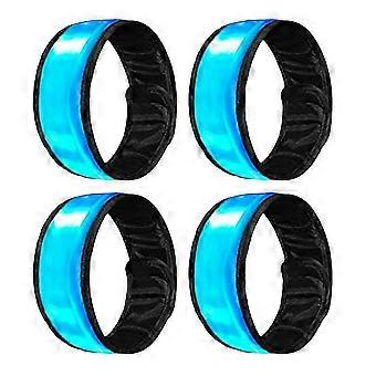4PCS Reflective Animals Foot Wraps 35x4cm LED Reflective Strip Horse Ankle for Night Riding Outdoor Sports