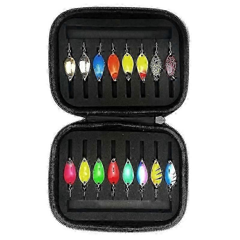 16Pcs Multi-Weight Trout Spoon Lures Set