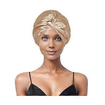 Gorro para dormir de doble capa, ajuste regulable, protección para el cabello sin encrespamiento, ajuste elástico cómodo, gorro de noche para el cuidado del cabello Jikaixiang