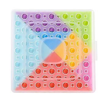 1 Set Tangram Puzzle Hands-on Ability Bright Colors Lightweight Parent-children Interactive Jigsaw Tangram Toy for Kindergarten