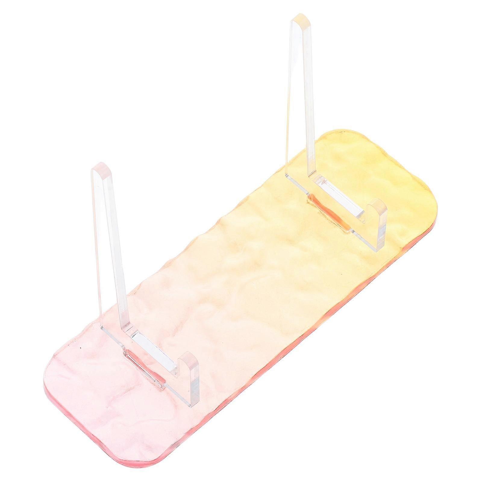 Acrylic Small Transparent Display Stand for Decor with Mini Easel Support