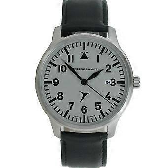 Aristo gentlemen Messerschmitt Fliegeruhr ME watch-42 S leather