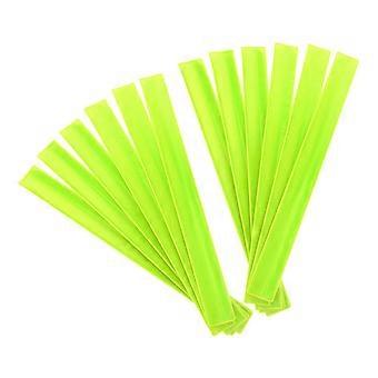 12pcs Reflective Wrist Bands  Visibility SlapOn Armbands for Running Cycling Walking