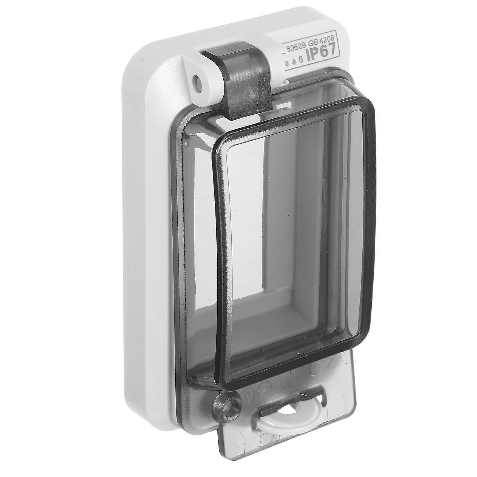 Emergency Stop Button Box for Industrial Areas 4Pcs Transparent
