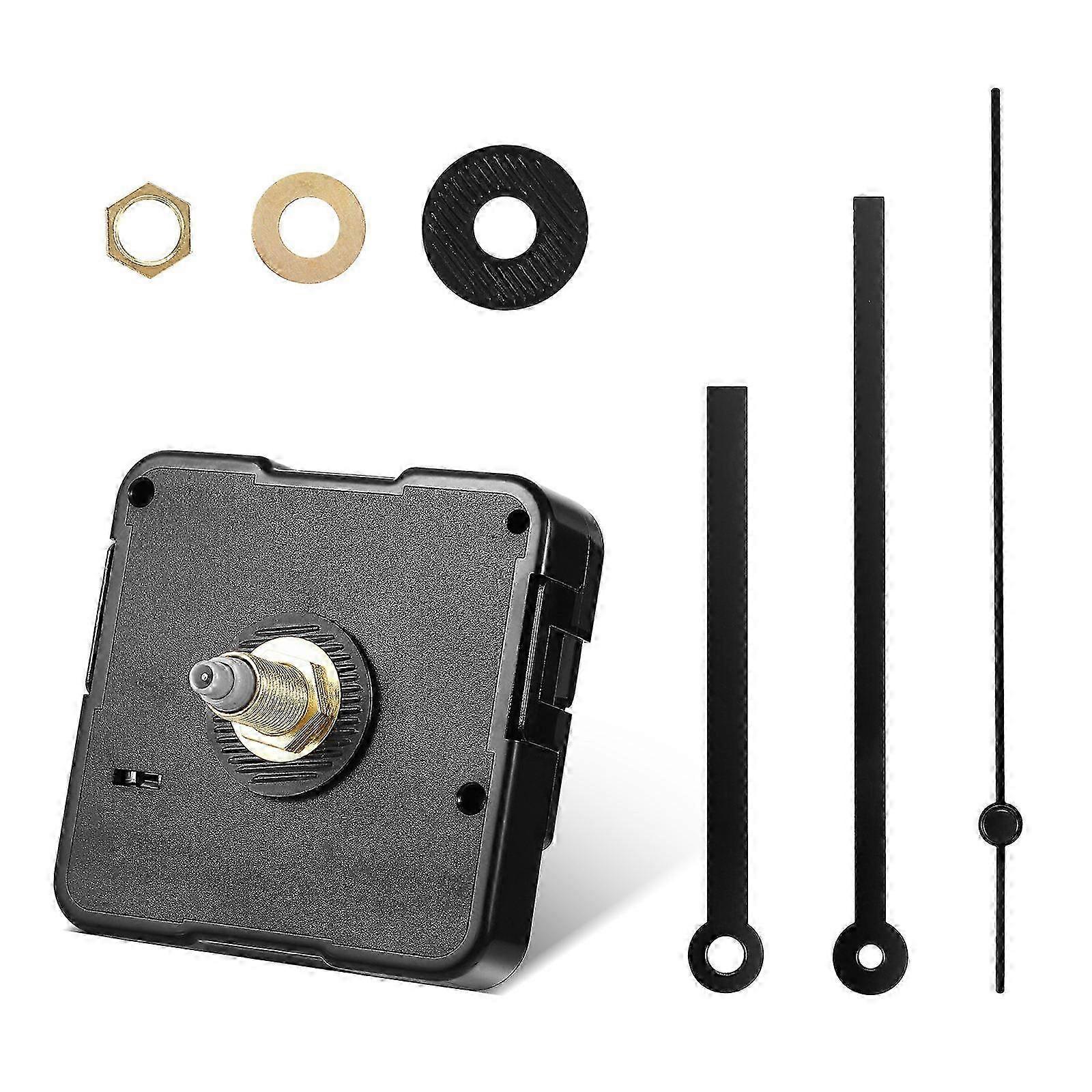 DIY Clock Movement Kits compatible with DIY Clock Replacement Black Straight Clock Hand