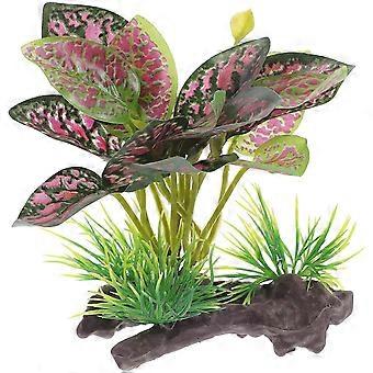 Artificial Habitat Plant Decoration Reptile Tank Fake Plant Model Decorative Fake Plant compatible with Terrarium