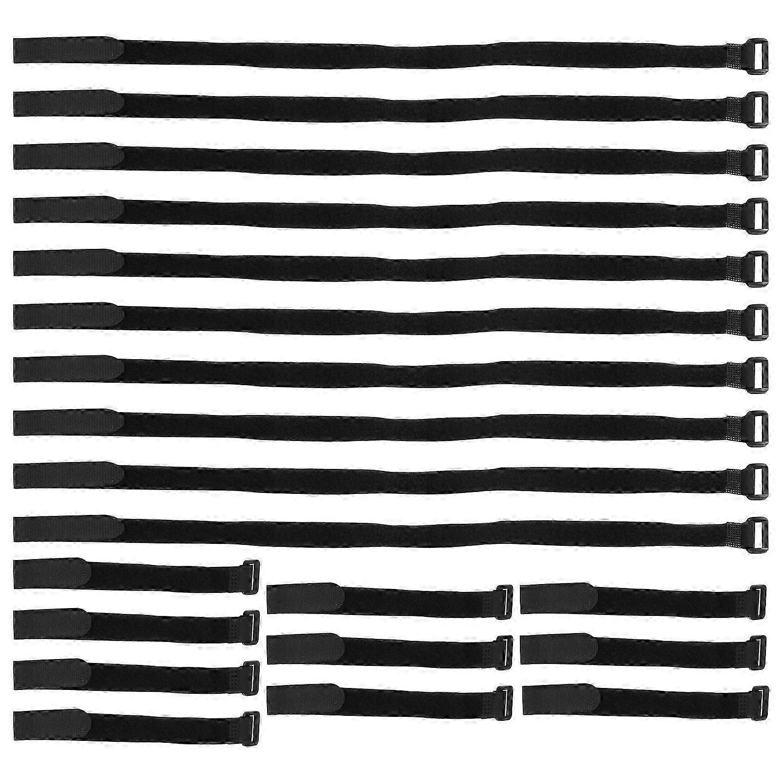 Nylon Hook and Loop Cable Tie Buckle Fastener for Organizing 20Pcs