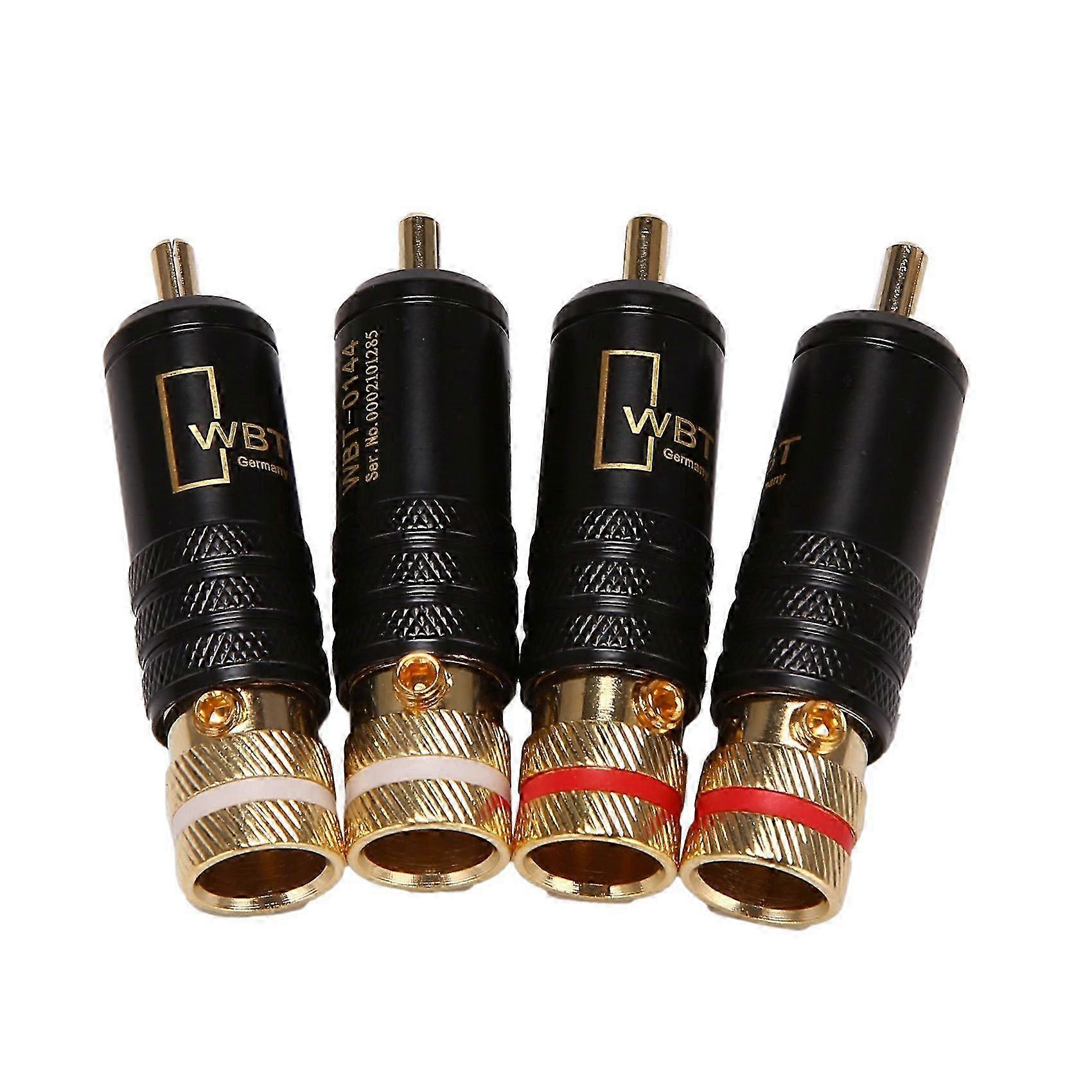4Pcs Locking Plugs Audio Video Connectors