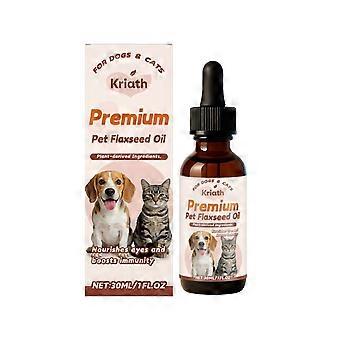 Kriath Pet Flaxseed Oil Nutrient Solution Care Pet Flaxseed Dog Cat Universal Comfort Care Solution
